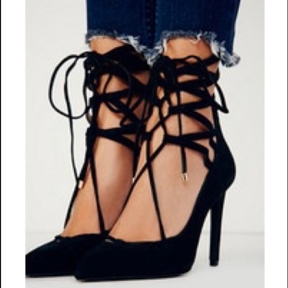Jeffrey Campbell Free People Criss Cross Heel